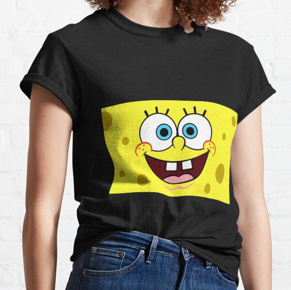 Vista previa del artículo con la obra «Máscara de Bob Esponja Sonriente», diseñado y vendido por TheShirtster.