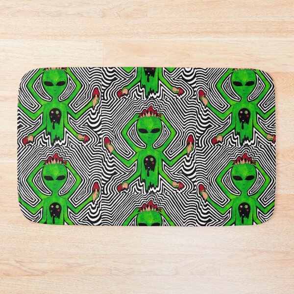 Item preview, Trippy alien with mushrooms and planets designed and sold by emiiemilova.