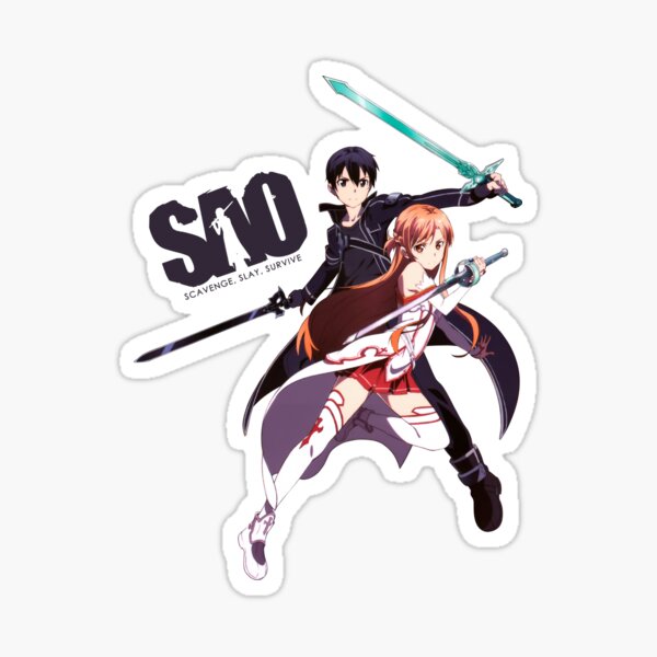 Schwertkunst Online Kirito und Asuna Sticker