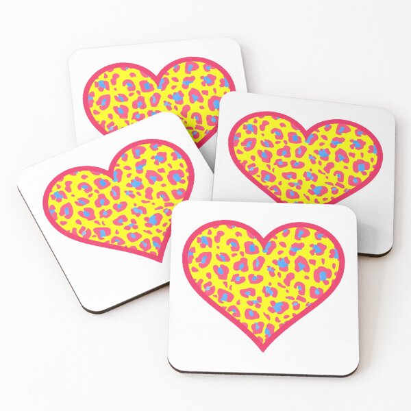 Item preview, Pansexual Pride Leopard Print Heart designed and sold by Bumblefuzzies.