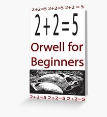 Orwell for Beginners Greeting Card