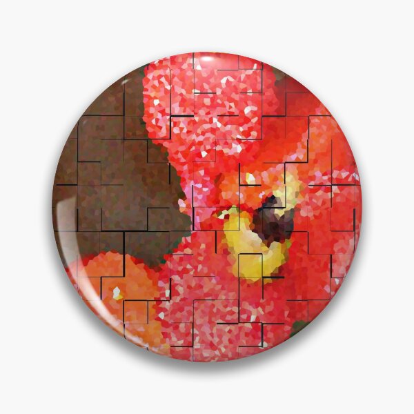 Item preview, Tiled Pink-Orange Bud designed and sold by XCEEDTRANSITION.