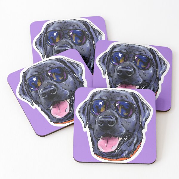 Item preview, Black Lab in Sunglasses designed and sold by designsbykeegan.