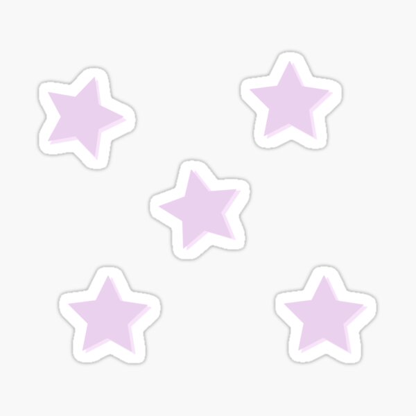 Purple Stars Sticker for Sale by CatieY