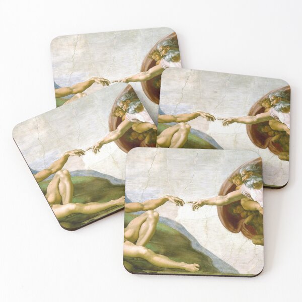 Item preview, The Creation of Adam Painting by Michelangelo Sistine Chapel designed and sold by podartist.