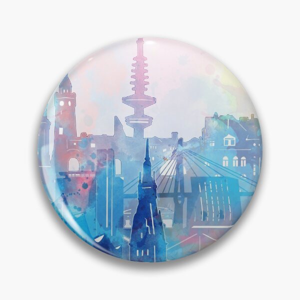 Item preview, hamburg skyline designed and sold by BekimART2.