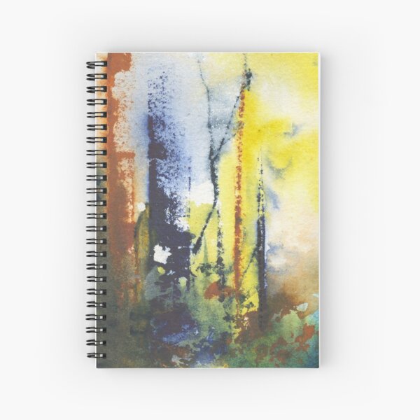 Watercolor Abstract Seasons Fall Winter Spring Summer Spiral Notebook