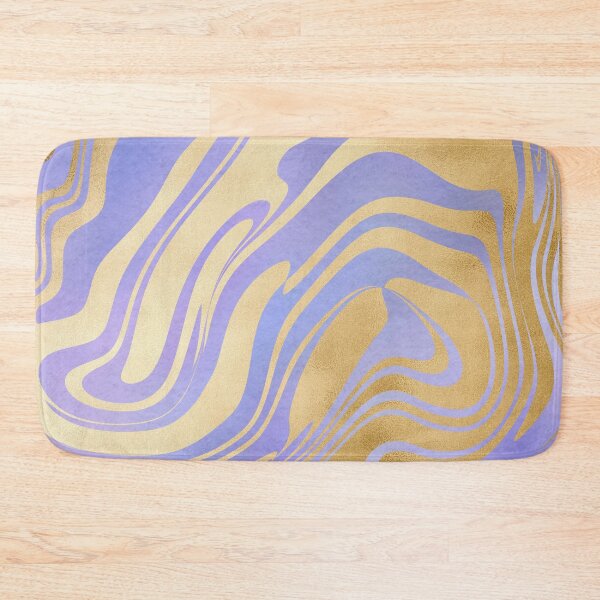 Item preview, Liquid Gold Swirls on Blue Violet designed and sold by WisdomInspired.