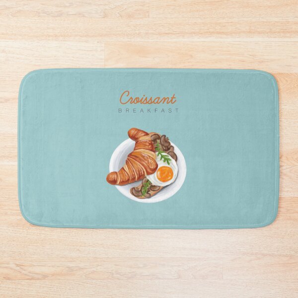 Item preview, Croissant breakfast with egg and mushrooms designed and sold by adelacreative.