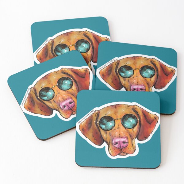 Item preview, Vizsla Dog with Sunglasses designed and sold by designsbykeegan.