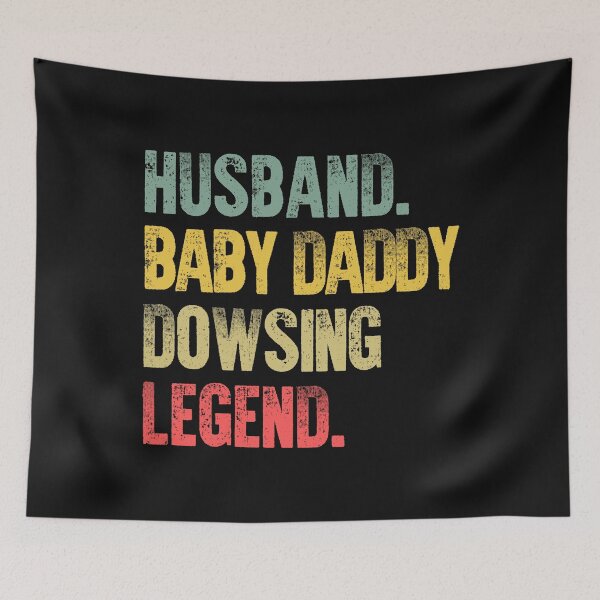 Item preview, Funny Men Vintage T Shirt Husband Baby Daddy Dowsing Legend designed and sold by Bendthetrend.