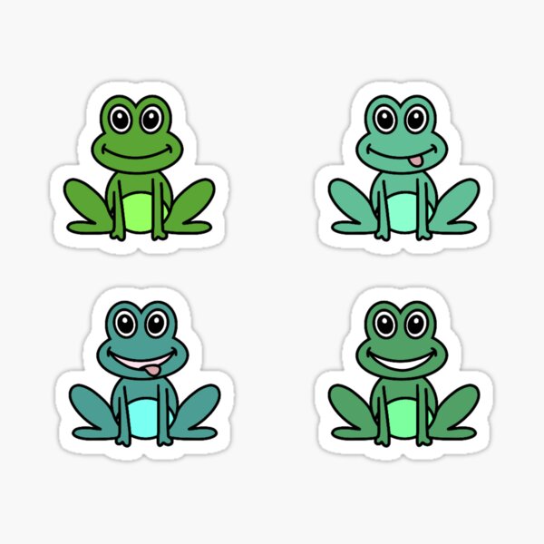Weird Little Frogs Sticker for Sale by 70stars