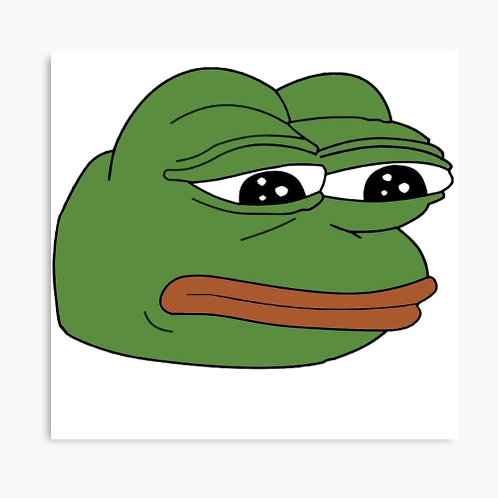 Impression Photo Drole Triste Grenouille Meme Xdddd Par Grimlockandslag Redbubble