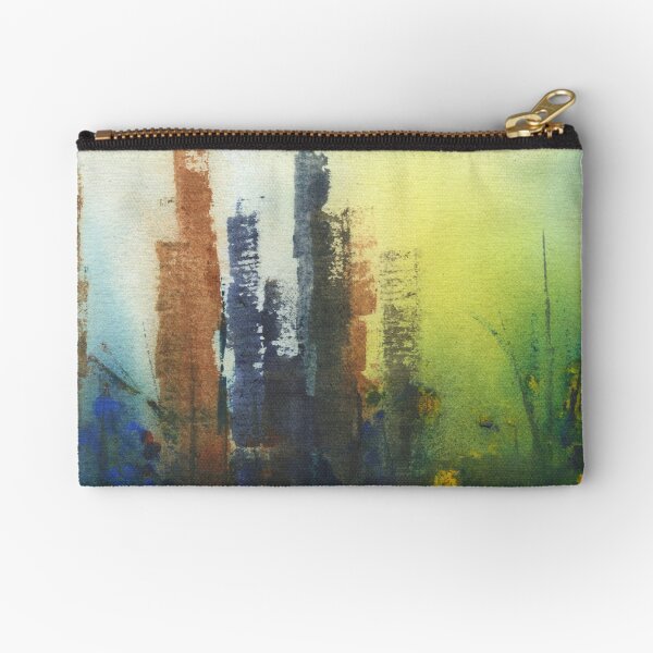 Watercolor Abstract Seasons Fall Winter Spring Summer Zipper Pouch