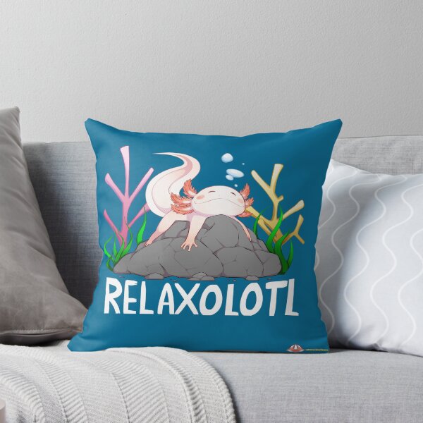 Item preview, Relaxolotl a cute relaxing axolotl on a rock designed and sold by ZevireTees.