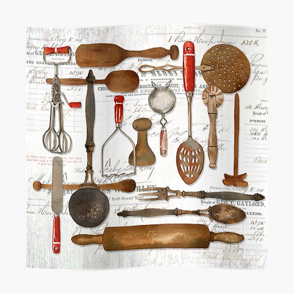 Vintage Kitchen Utensils Gifts Merchandise Redbubble