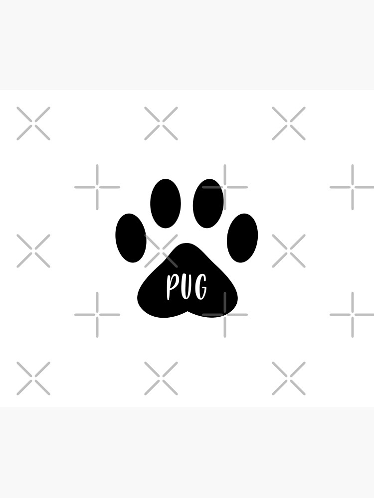Pug Paw Print Seal by chanzds