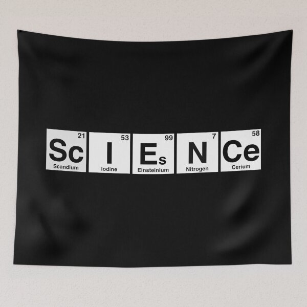 Item preview, Science Spelled with Periodic Table - black and white designed and sold by Thelittlelord.
