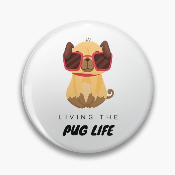 Aperçu de l'œuvre Vivre la vie PUG créée et vendue par inknetic.