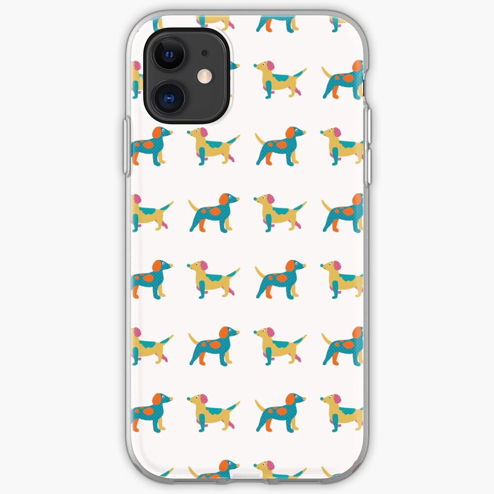 Paper Dogs Pattern iPhone Case & Cover