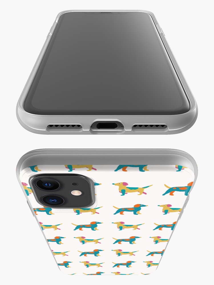 Alternate view of Paper Dogs Pattern iPhone Case & Cover