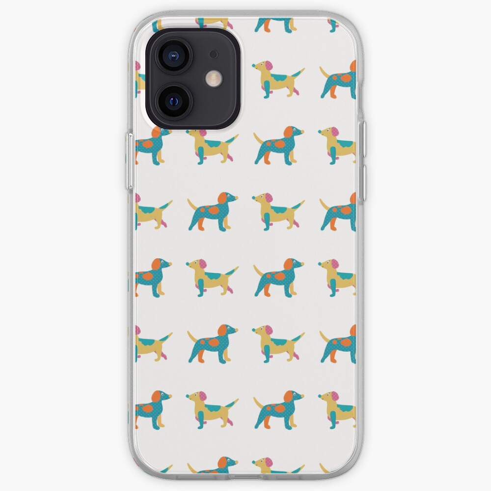 Paper Dogs Pattern iPhone Case & Cover