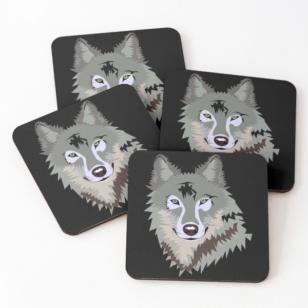 Item preview, Happy Grey Wolf designed and sold by BetterDesigns4U.