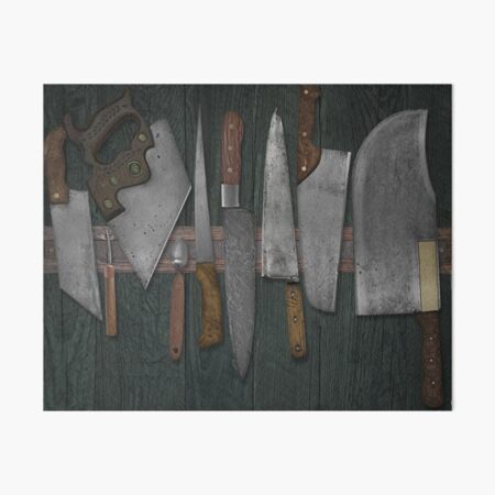 knives rack Art Board Print