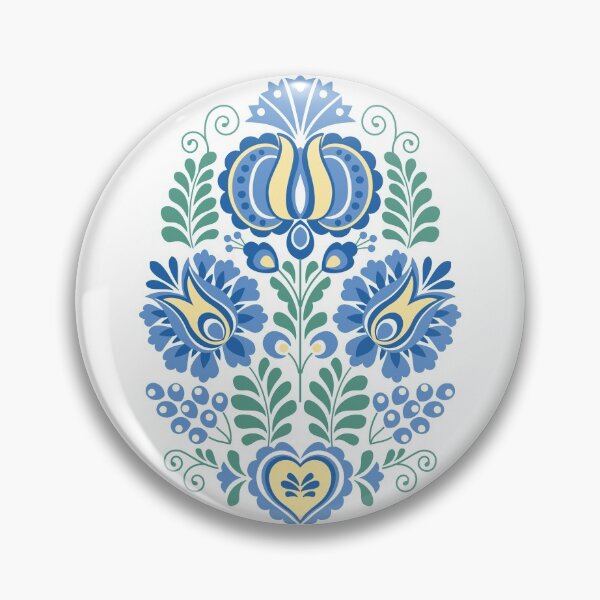Item preview, Moravian Folk Design Blue designed and sold by Barbara Pixton.