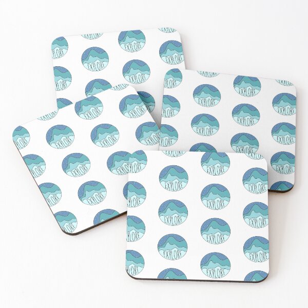 Item preview, Explore mountain range, winter theme designed and sold by ansiearts.