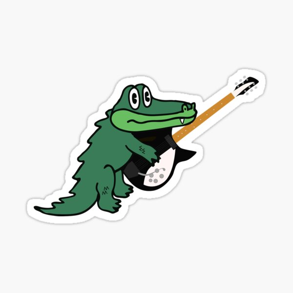 Gizz the Gator Rockin' the Rickenbacker Sticker