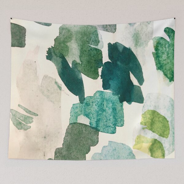 Item preview, Brush Strokes in Green Watercolor designed and sold by JHermanRussell.