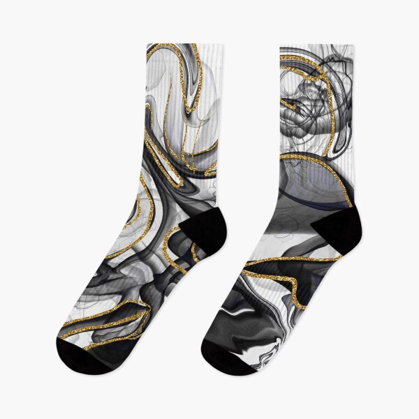 Item preview, Black and Gold glitter - Alcohol ink abstract art designed and sold by Urvashi Patel.