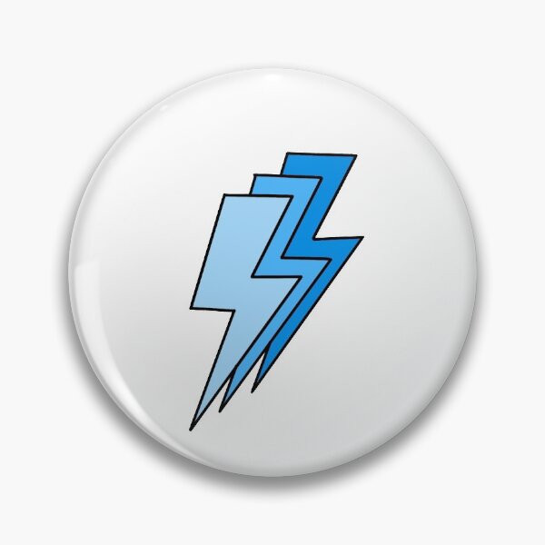 Item preview, ombre blue lightning bolt designed and sold by mayasiegel1.