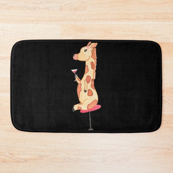 Item preview, Cocktail drinking giraffe, black designed and sold by Sonderblume.