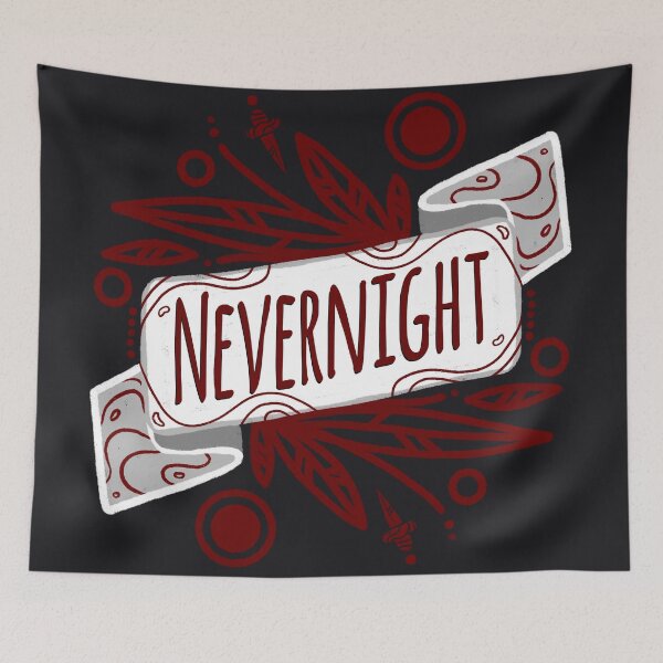 Item preview, Nevernight Banner - Black, White, and Red designed and sold by Manda Lyn LaCorte.