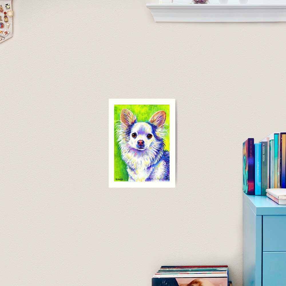 Colorful Cute Chihuahua Dog Art Print