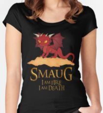 Smaug The Dragon Women's Fitted Scoop T-Shirt