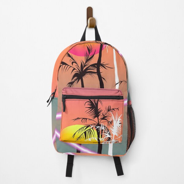 Item preview, Retrowave Palm Tree Sunset designed and sold by Shiny Plastic Rainbow.