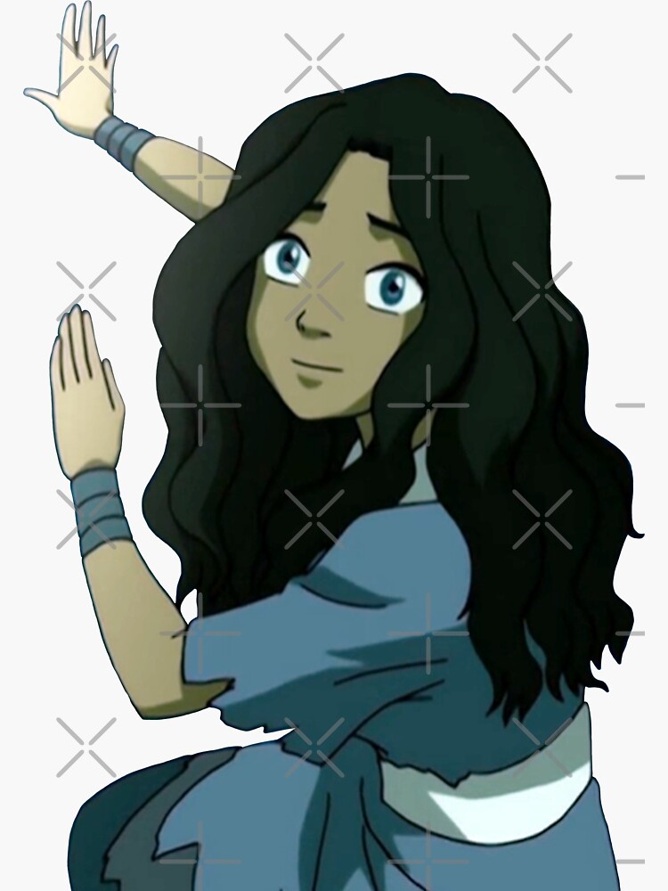 Katara Looked Up Avatar Sticker For Sale By Blueeyes374 Redbubble