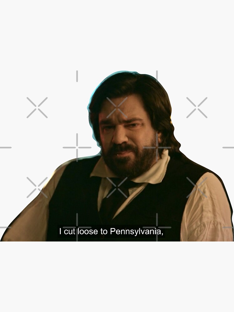 Aperçu 3 sur 3. Sticker avec l'œuvre Pennsylvanie, parce que ça ressemble à la Transylvanie créée et vendue par katewins.