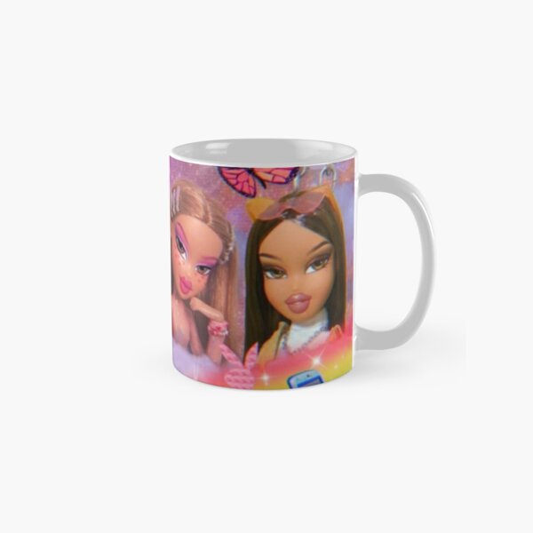 Bratz Doll Collage Y2K White Mug Milk Tea Mug Print Mug 11 Oz