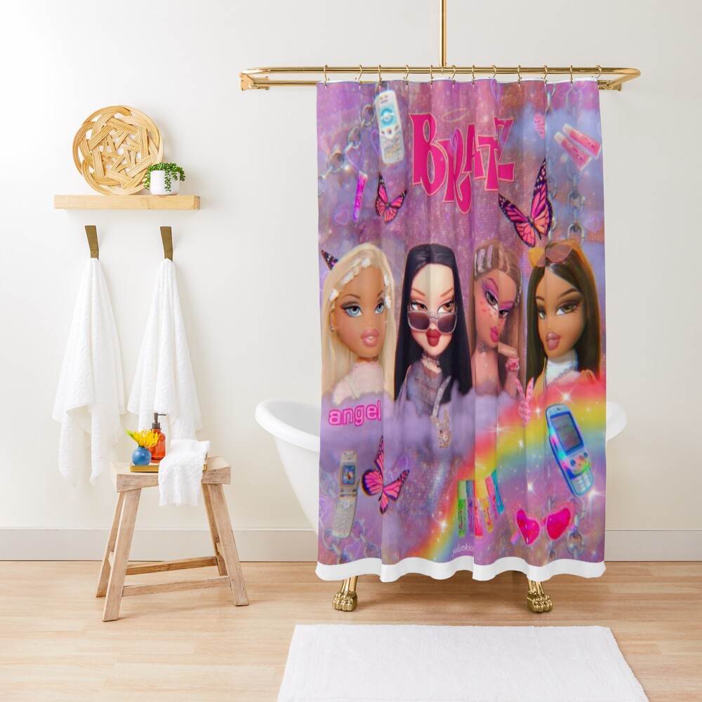 "y2k Bratz Collage" Shower Curtain for Sale by danibr0wn Redbubble