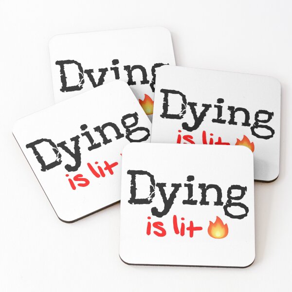 Item preview, Dying is Lit! designed and sold by DoodleDashCollective.