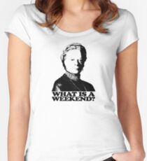 Downton Abbey What Is A Weekend Tshirt Women's Fitted Scoop T-Shirt