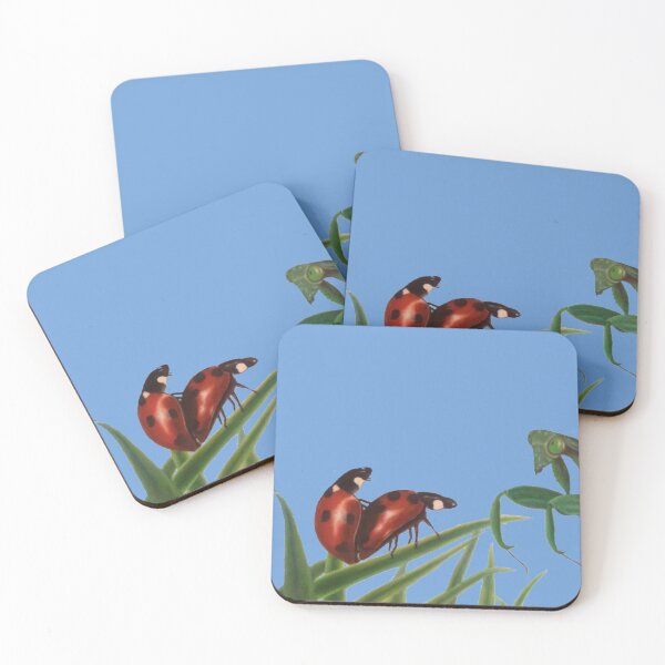 Item preview, Lady Bugs Making Love With a Praying Mantis Looking designed and sold by Andreja's shop.