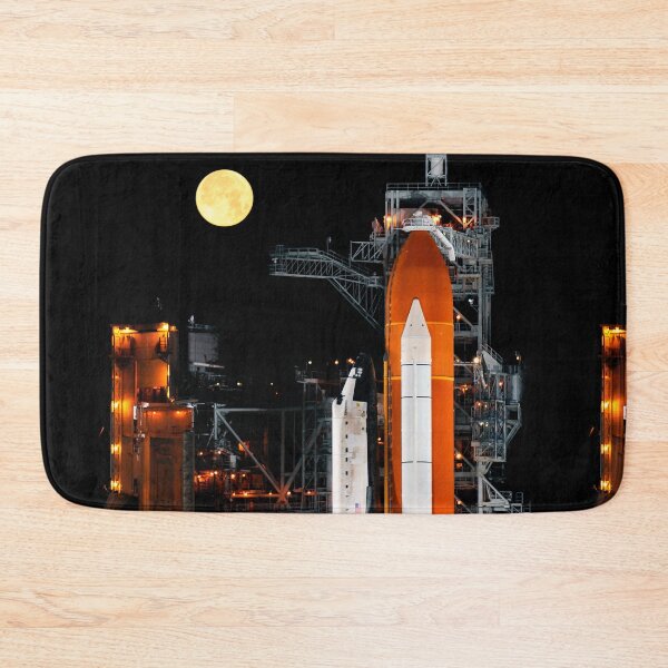 Item preview, Moon sets as the space shuttle Discovery sits atop Launch pad 39A designed and sold by 4empowear.