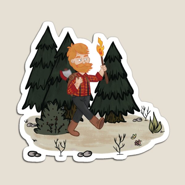 Woodie in the Woods Magnet
