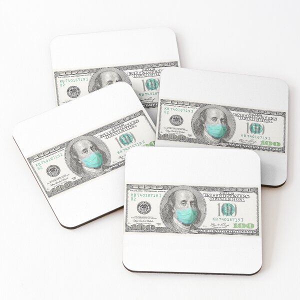 Item preview, 100 dollar bill with a mask designed and sold by TahelDesigns.
