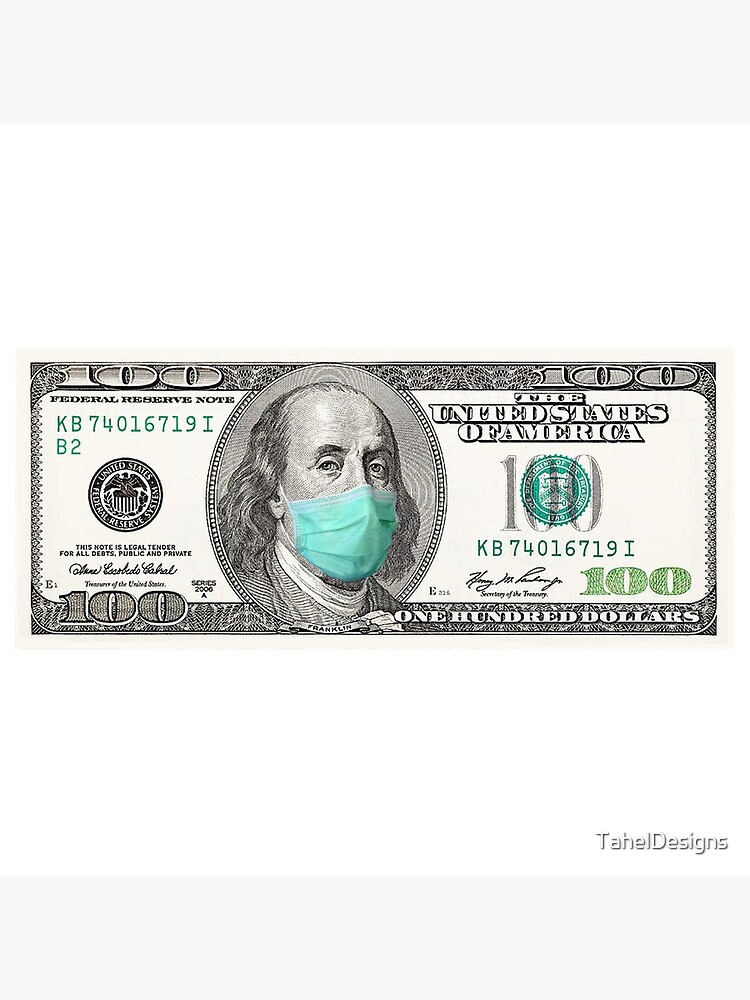 100 dollar bills | Art Board Print